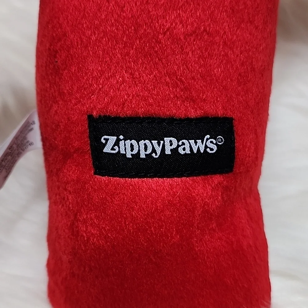 Zippy Paws Holiday Jigglerz Candy Cane Durable Squeeker Crinkle Dog Toy